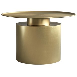 101 Copenhagen Pillar Table Low Bijzettafel&Oslash;65 Messing