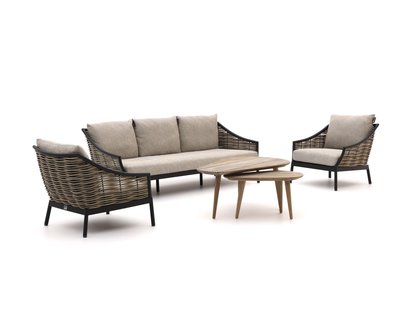 Apple Bee Milou/ROUGH-K stoel-bank loungeset 5-delig - Laagste prijsgarantie!