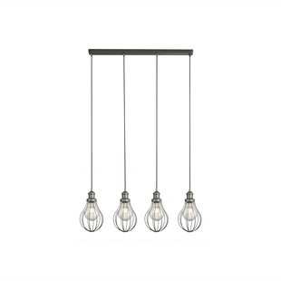 Searchlight Balloon Cage - hanglamp - 81 x 15 x 120 cm - zilver