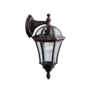 Searchlight Capri - buiten wandverlichting - 19 x 40 cm - IP44 - rustiek bruin