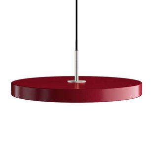 UMAGE - Asteria Hanglamp Medium Ruby Red/Steel Top UMAGE - Asteria Hanglamp Medium Ruby Red/Steel Top