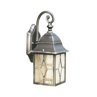 Searchlight Genoa - buiten wandverlichting - 15 x 32,5 cm - IP23 - zwart zilver