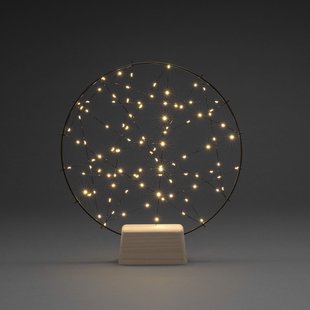 Konstsmide kerstverlichting - dromenvanger met 4 standen dimmer - 36 x 5 x 39,5 cm - mat zwart