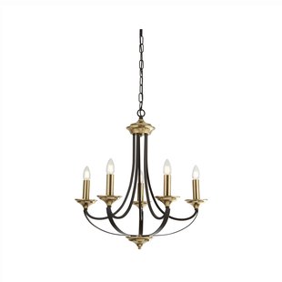 Searchlight Belfry - luster - Ø 58 x 150 cm - brons en bruin