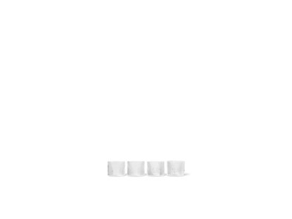 ferm LIVING - Ripple Low Glasses Set of 4 Clear ferm LIVING - Ripple Low Glasses Set of 4 Clear