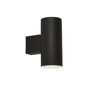 Searchlight Highbridge - buiten wandverlichting met dag/nacht sensor - 9 x 20,2 cm - IP44 - zwart