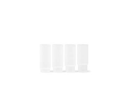 ferm LIVING - Ripple Long Drink Glasses Set of 4 Frosted ferm LIVING - Ripple Long Drink Glasses Set of 4 Frosted
