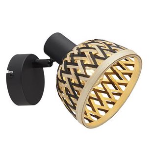 Searchlight Lance - opbouwspot - Ø 13  x 18 cm - zwart