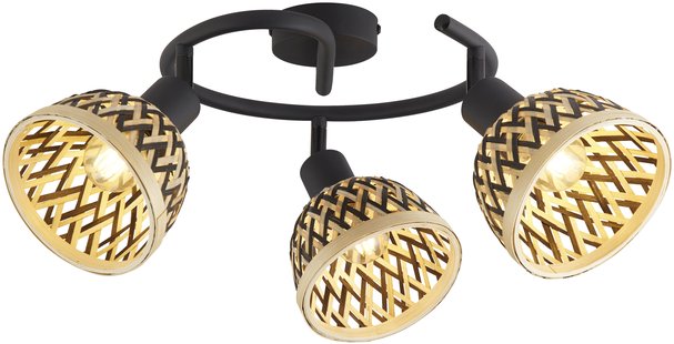 Searchlight Lance - opbouwspot 3L - Ø 46 x 22 cm - zwart