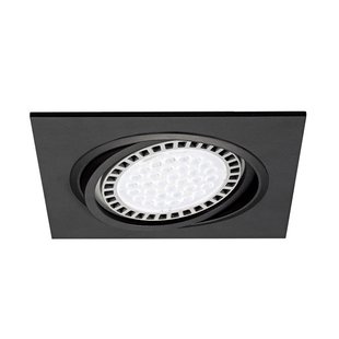 Zuma Line Boxy DL 1 - inbouwspot 1L - 180 x 180 mm, Ø 155 mm inbouwmaat - zwart