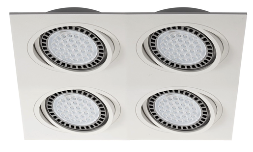 Zuma Line Boxy DL 4 - inbouwspot - 35 x 35 cm - 315 x 315 mm inbouwmaat - wit