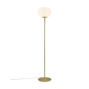 Nordlux Alton - staanlamp - 150 cm - messing en opaal wit