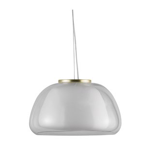 Nordlux Jelly - hanglamp - Ø 39 x 222,8 cm - transparant en opaal wit