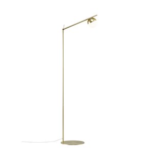 Nordlux Contina - staanlamp - 139,5 cm - messing en opaal wit