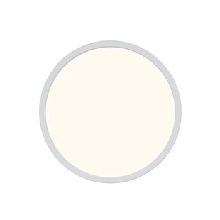 Nordlux Oja - plafondverlichting - Ø 29,4 x 2,3 cm - 3 stappen dimmer (3000K-4000K) - 18W LED incl. - wit
