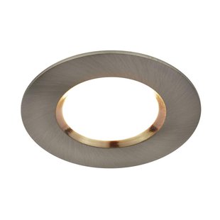 Nordlux Smart Dorado - inbouwspot - slimme verlichting - Ø 85 mm, Ø 72 mm inbouwmaat - 4,7W LED incl. - IP65 - geborsteld nikkel