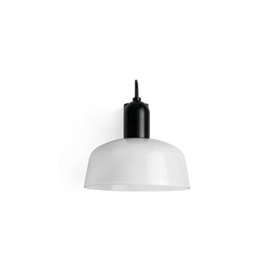 Faro Tatawin - wandlamp - 18,4 x 14 x 15,5 cm - zwart/melkglas
