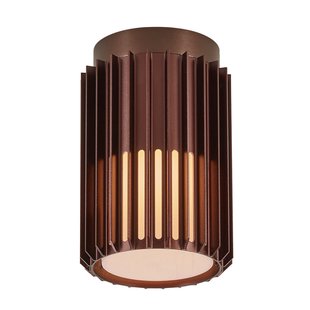 Nordlux Aludra N - buiten plafondverlichting - Ø 12,4 x 18,8 cm - IP54 - bruin