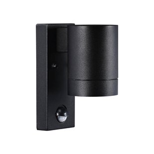 Nordlux Tin Maxi Sensor - buiten wandverlichting met bewegingsdetector - 7,6 x 16 x 12,5 cm - IP54 - zwart