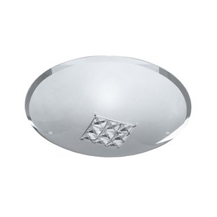 Searchlight Flush - wand/plafondlamp - Ø 30 x 10 cm - wit