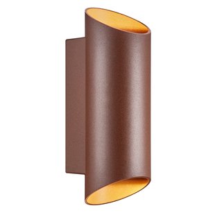 Nordlux Nico - buiten wandlamp - 9,5 x 7,7 x 23,5 cm - IP54 - roest