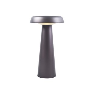 Design for the People Arcello - tafellamp - oplaadbaar via USB-kabel - Ø 14 x 25 cm - 3 stappen Moodmaker functie - 2,8W LED incl. - IP54 - antraciet