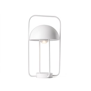 Faro Jellyfish - draagbare lamp - Ø 31 x 17 cm - 3W LED incl. - mat wit