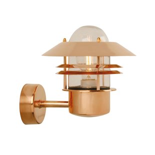 Nordlux Blokhus - buiten wandverlichting - 22 x 23 cm - IP54 - koper