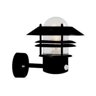 Nordlux Blokhus Sensor - buiten wandverlichting met bewegingsmelder - 22 x 23 cm - IP54 - zwart