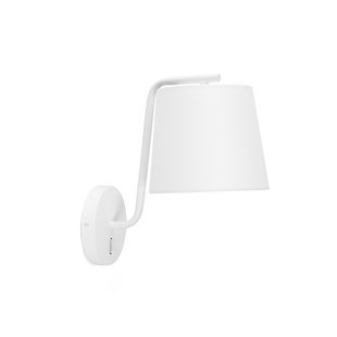 Faro Berni - wandverlichting met schakelaar - 20 x 29 x 32 cm - mat wit