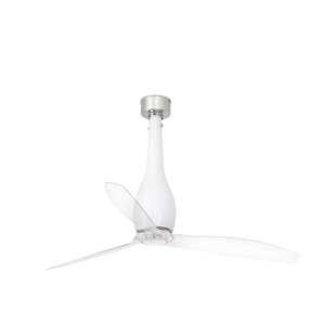 Faro Eterfan - plafondventilator met afstandsbediening - Ø 128 cm - mat wit en transparant