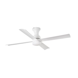 Faro Fraser - plafondventilator met licht en afstandsbediening - Ø 120 cm - 16W LED incl. - mat wit