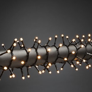 Konstsmide kerstverlichting - LED-lichtslinger - 8,78 m - 400 x 0,015W incl. - IP44 - 2100K - zwart