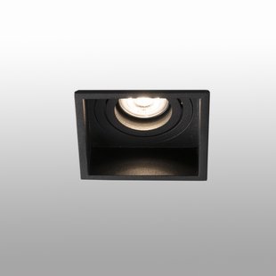 Faro Hyde - inbouwspot - 89 x 89 mm, 83 x 83 mm inbouwmaat - mat zwart