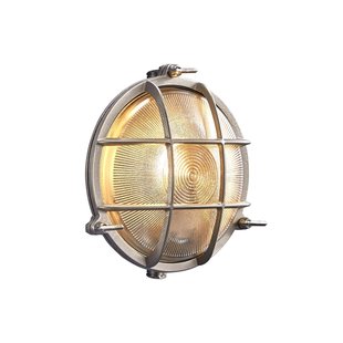 Nordlux Polperro - buiten wandverlichting - Ø 19,5 x 9,3 cm - IP64 - nikkel