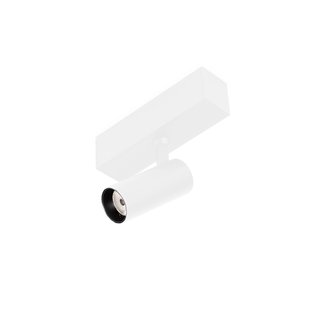 Faro Neso Hole - spot voor magnetische rail - Ø 3,5 x 10 x 16,3 cm - 5W LED warm wit (2700K) incl. - 20° lichtbundel - wit