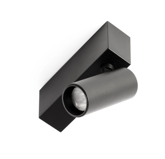 Faro Neso Hole - Ø 3,5 x 10 x 8 cm - 5W LED warm wit (2700K) incl.  - 40 ° lichtbundel - zwart