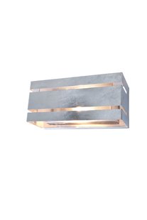 Lutec Vidar - buiten wandverlichting - 25 x 11 x 11,3 cm - IP54 - gegalvaniseerde staal