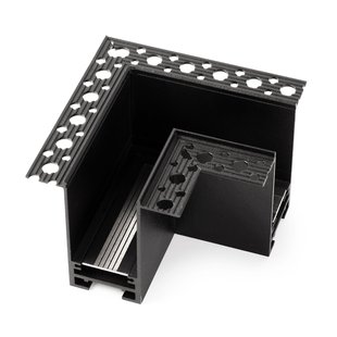 Faro Neso - L inbouw connectiestuk -  magnetisch railsysteem -zwart