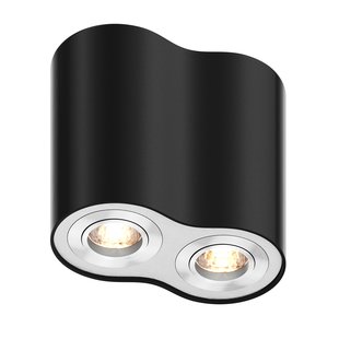 Zuma Line Rondoo SL - opbouwspot 2L - 17,7 x 9,6 x 12,5 cm - zwart