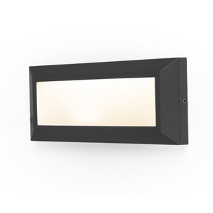 Lutec Helena - buiten wandlamp - 23 x 3 x 10 cm - 10W LED incl. - IP54 - zwart