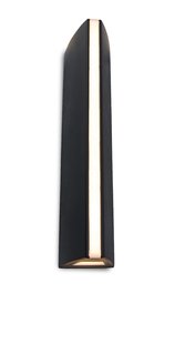 Lutec Leo - buiten wandlamp - 6 x 8 x 30 cm - 14,5W LED incl. - IP54 - zwart