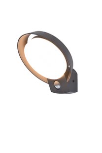 Lutec Polo - buiten wandverlichting met infraroodsensor - 16,2 x 18 x 16,4 cm - 16,1W LED incl. - IP54 - antraciet