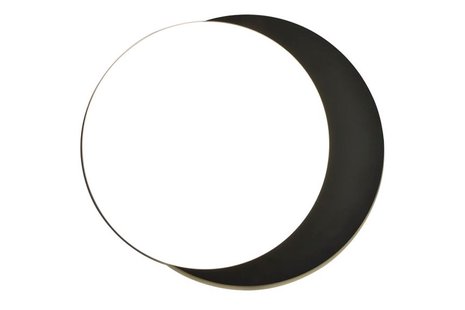 Lutec Goleta - buiten plafond verlichting - Ø 30 x 6,3 cm - 24,3W dimbare LED incl. - 3000K tot 5000K - IP54 - mat zwart