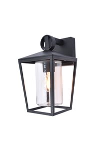Lutec West - buiten wandverlichting - 16 x 19,9 x 28,8 cm - IP54 - zwart