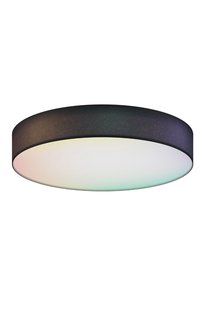 Calex Smart Ceiling Light - dimfunctie en instelbare lichtkleur via app - Ø 40 x 6,5 cm - 24W LED incl. - zwart