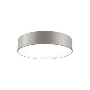 Nova Luce Finezza - plafondverlichting - Ø 50 x 12 cm - olifant grijs en mat wit