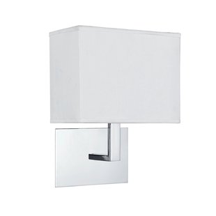 Searchlight Wall - wandverlichting met schakelaar - 20 x 25,5 cm - chroom