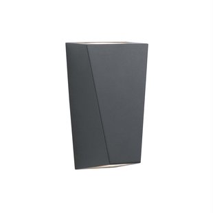 Searchlight Slough - buiten wandverlichting - 12 x 21,5 cm - IP44 - zwart