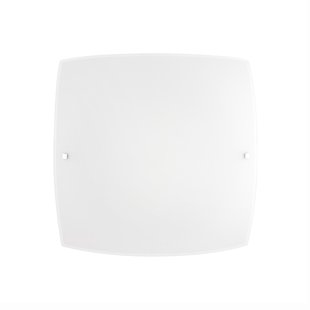 Nova Luce Quale - plafondverlichting - 40 x 40 x 10 cm - wit en chroom